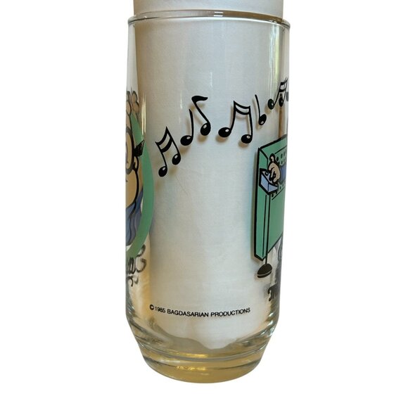 Vintage 1985 The Chipmunks Simon Drinking Character Glass - Picture 2 of 10